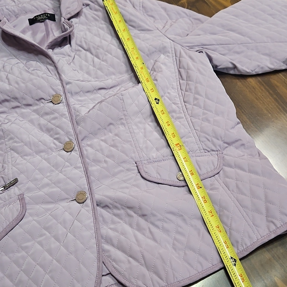 Talbots Lavender Quilted Puffer Jacket - Picture 6 of 8